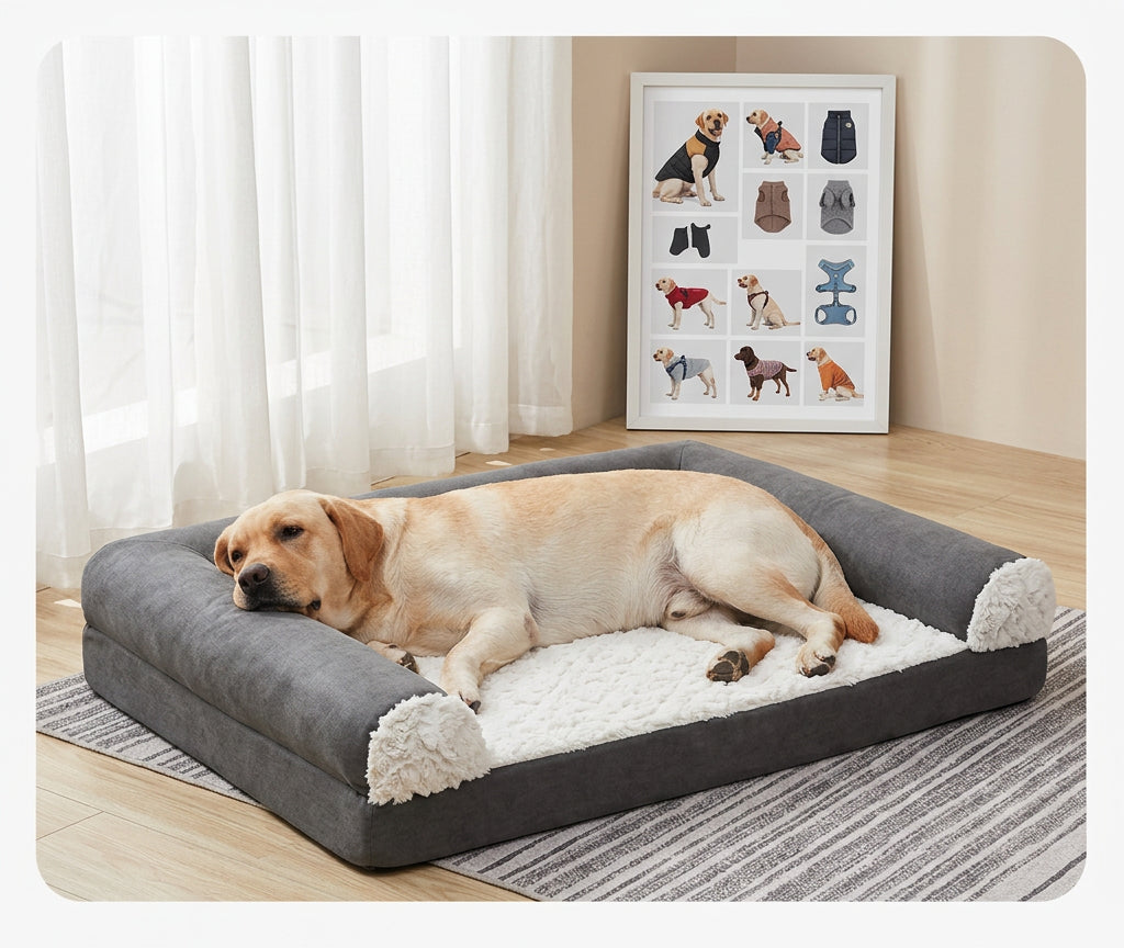 Washable Plush Pet Sofa Bed