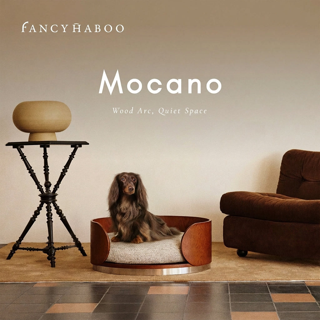Solid Wood Semi-Enclosed Pet Bed