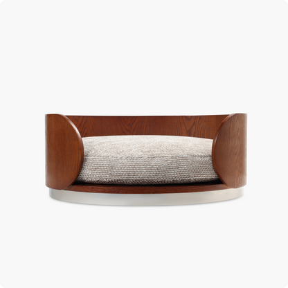 Solid Wood Semi-Enclosed Pet Bed