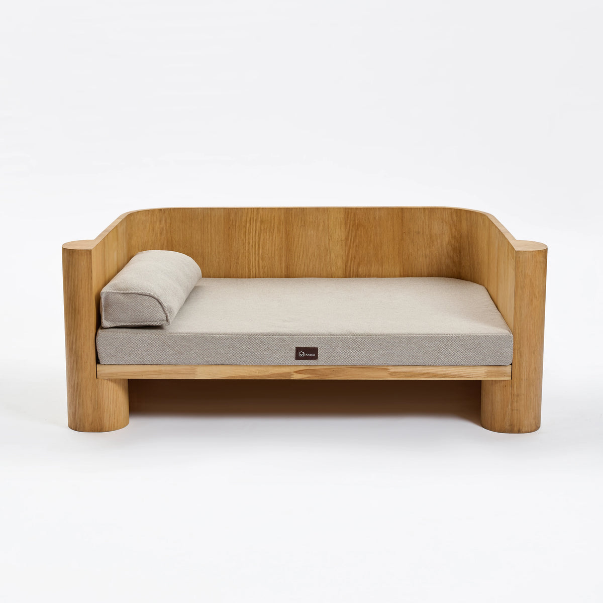 Solid Wood Semi-Enclosed Elevated Pet Bed