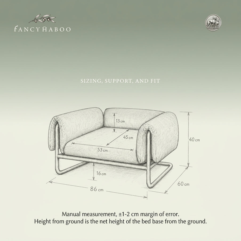 Metal Frame Washable Pet Bed