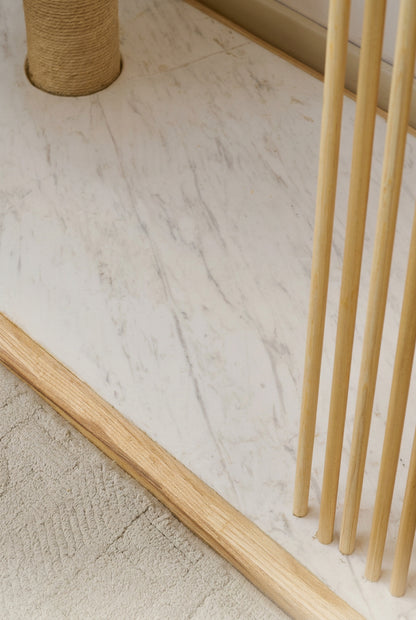 Solid Wood White Oak Side Table Cat Tree