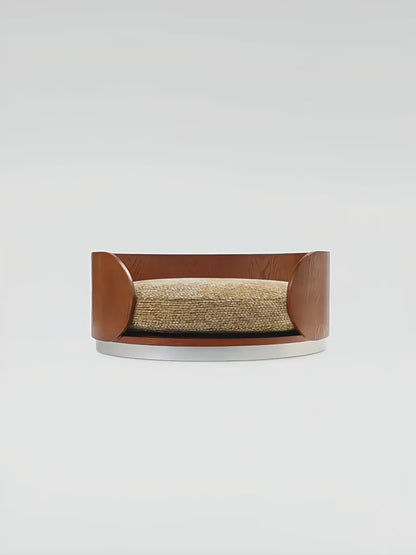 Solid Wood Semi-Enclosed Pet Bed